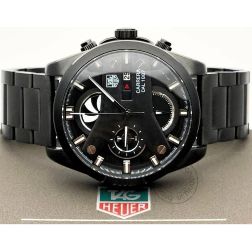 Tagheuer GRAND CARRERA CR7 1887 Black Chronograph Multi Dial Stainless Steel TH-1888-B Men's Watch for Man - Gift
