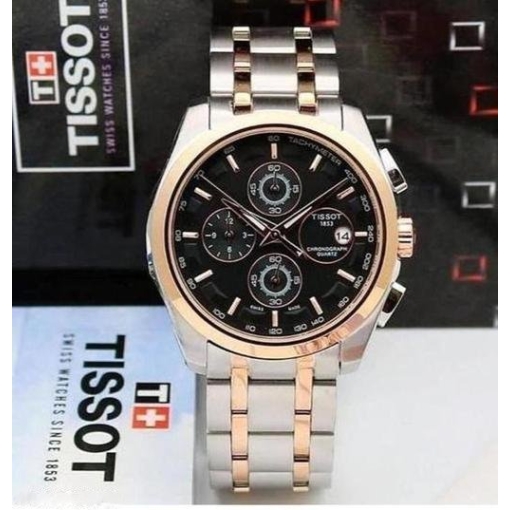 Tissot Chronograph Dual Tone Stainless Steel Watch for Men
