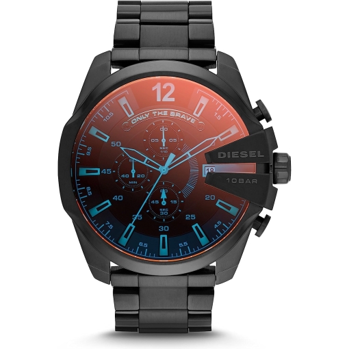 Diesel Chronograph Red Blue Glass Multi Color Watch for Men