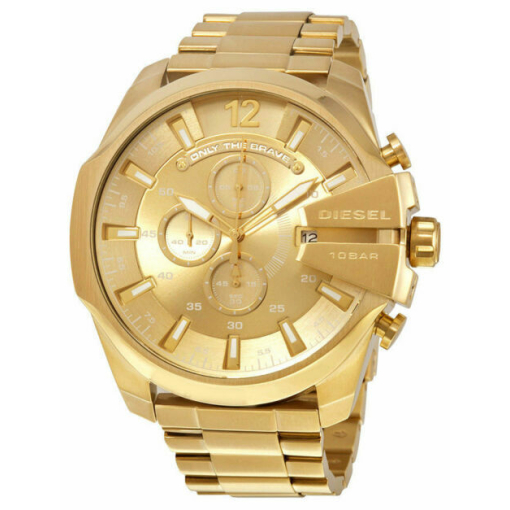 Diesel Mega Chief Chronograph Full Gold Watch for Men