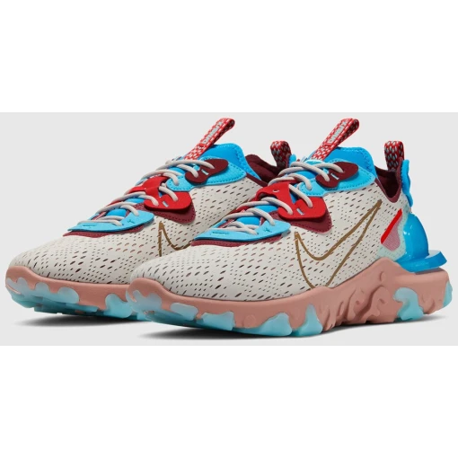 React Vision Men's Shoes Light Bone-Terra Blush-Photo Blue-Team Red CD4373