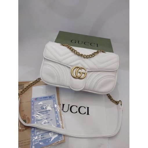 Marmont Small Matelass? Shoulder bag For Women's or Girls Best Leather Shoulder Bag  3987-WBG