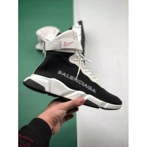 Air High Top White Black Shoe -Speed-Trainer-021