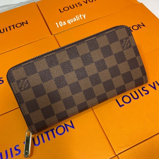 Premium Quality Women's Wallet Brown Authentic Color With Brand Box Women's Or Girls Iconic Zip wallet - Classy Look And Best Quality Wallet -B04