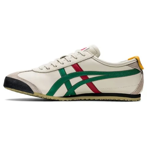 Onitsuka Tiger Mexico 66 Cream Olive Green Shoes For Men's Or Boys DL408-1684