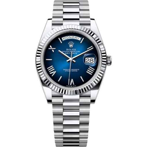 Rolex Oyster Perpetual Day-Date Blue Dial Men's Watch RLX-OYST-SB