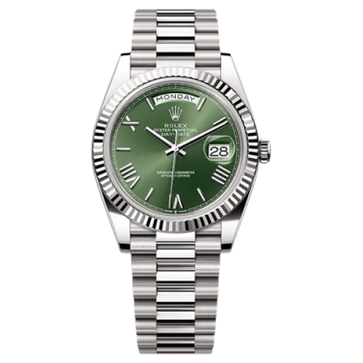 Rolex Oyster Perpetual Day-Date Olive Green Dial Men's Watch RLX-OYST-GRN