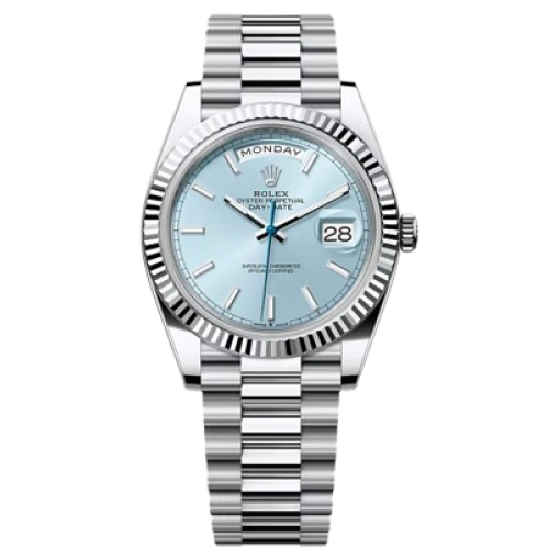 Rolex Oyster Perpetual Day-Date Sky Blue Dial Men's Watch RLX-OYST-SKY BLUE