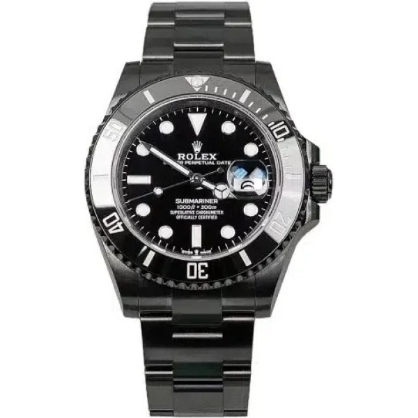 Rolex Submariner Date Full Black Watch For Men RLX-126610-LN