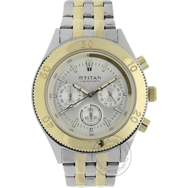 Titan Octane Analog Silver Dial Multicolored Stainless Steel Strap Watch NM9324BM01