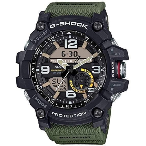 G-shock Mudmaster Analog-Digital Green Black Dial Men's Watch for Man G662 Gshock Compass