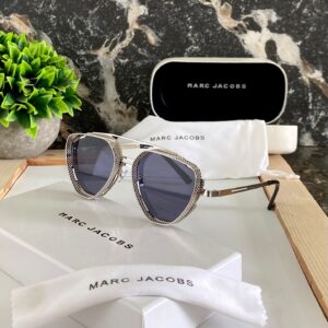 Marc Jacobs Unique Style Hollow Classic Vintage Square Metal Frame Designer Retro Brand Outdoor Driving Sunglasses For Men And Women High Quality Sunglass For Men's And Women's-MJ-UV-402