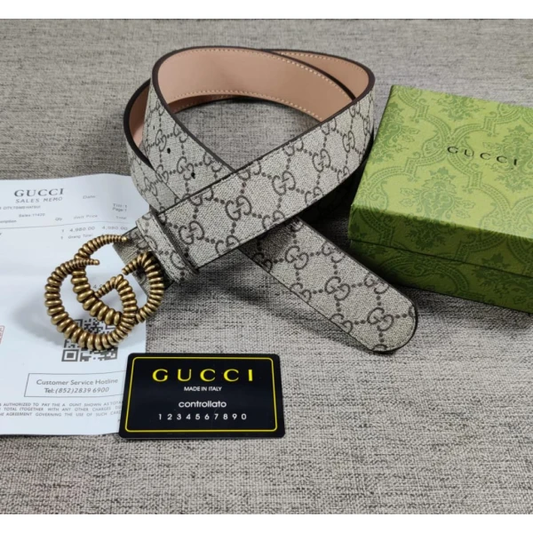 Gucci High End Black thin marmont Leather Belt Gucci Design Formal Men's Waist Belt For Man Formal Gucci Design Design Gold Buckle Belt GC-FB-1053