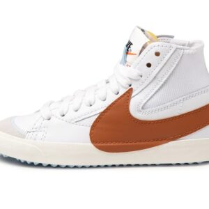 Nike Blazer Mid '77 Jumbo Shoes White Dark Russet DD3111-101 Men's Multi Size