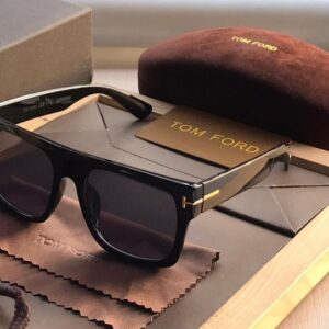 Tom Ford Branded Black Glass Men's Sunglass For Man TF-725 Black Stick Frame Gift Sunglass