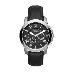 Fossil Chronograph Black Men's Watch For Man Leather Casual Formal Gift FS-4812