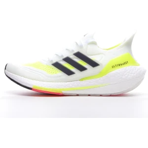 Adidas Ultra Boost 21 White Solar Yellow Shoes For Man And Boys FY0377