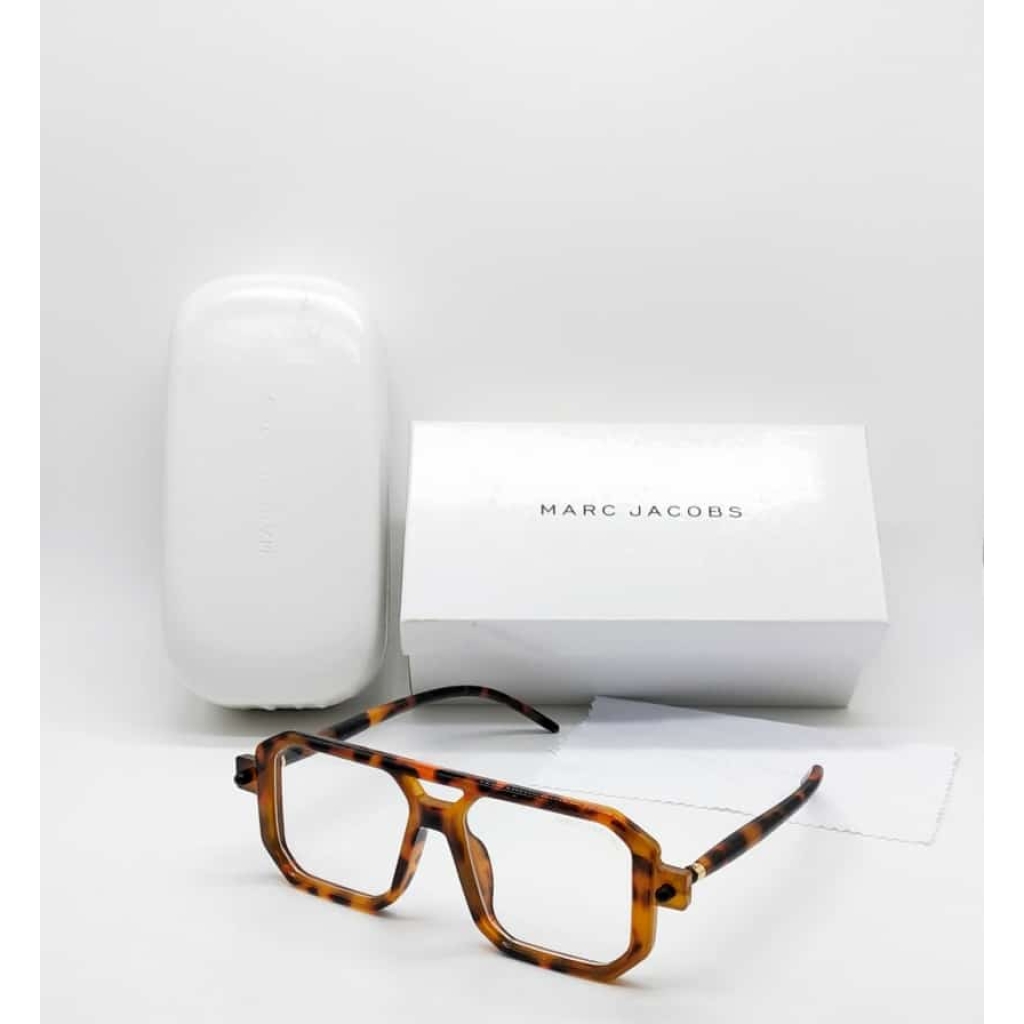 Marc Jacobs Latest Design Heavy Material Transparent lens And Cheetah Frame Sunglass For Men's And Women's OR girls MJ-122