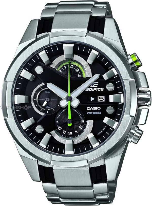Edifice EFR 540 DY Black Dial Silver Stainless Steel Chronograph Men's watch