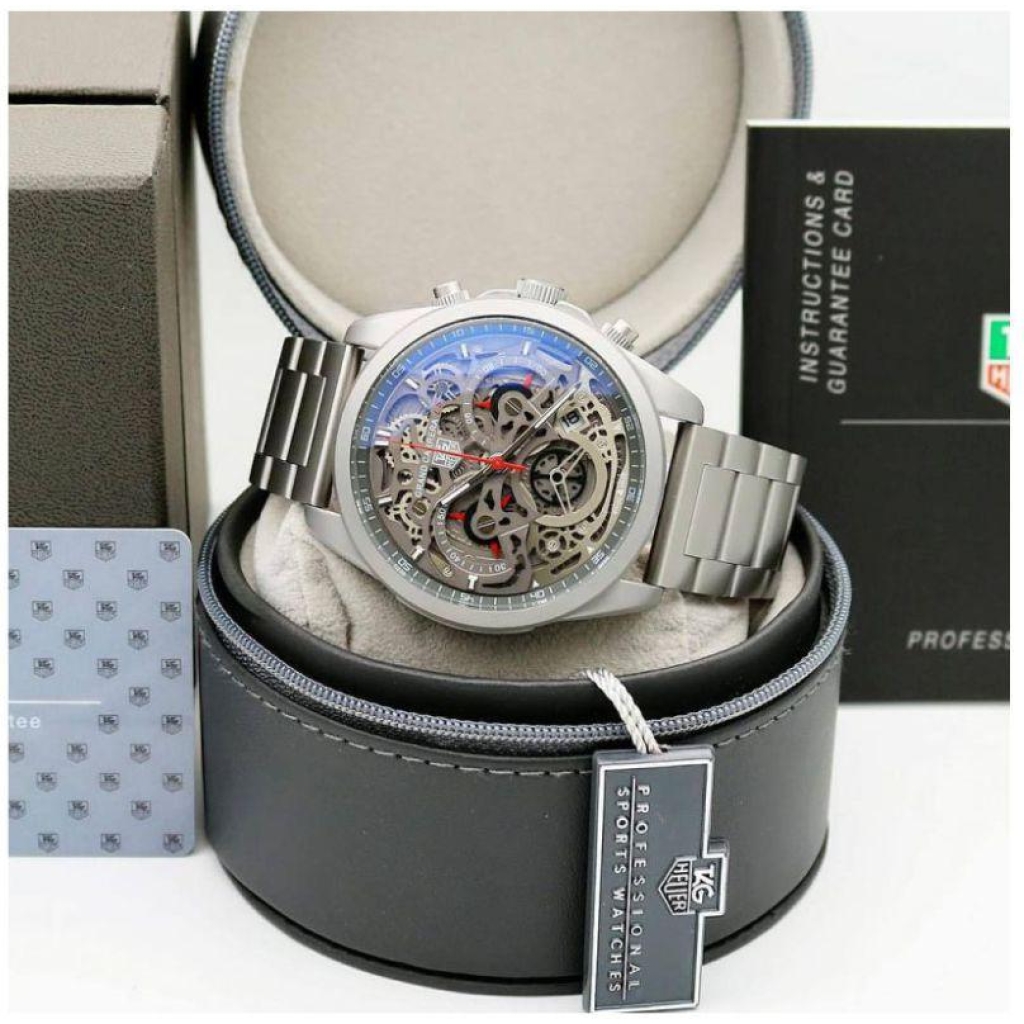 Tagheuer Cr7 Diagno Grey Chronograph Multi Dial Metal Mens Tag-Open-Steel Watch For Man - Gift