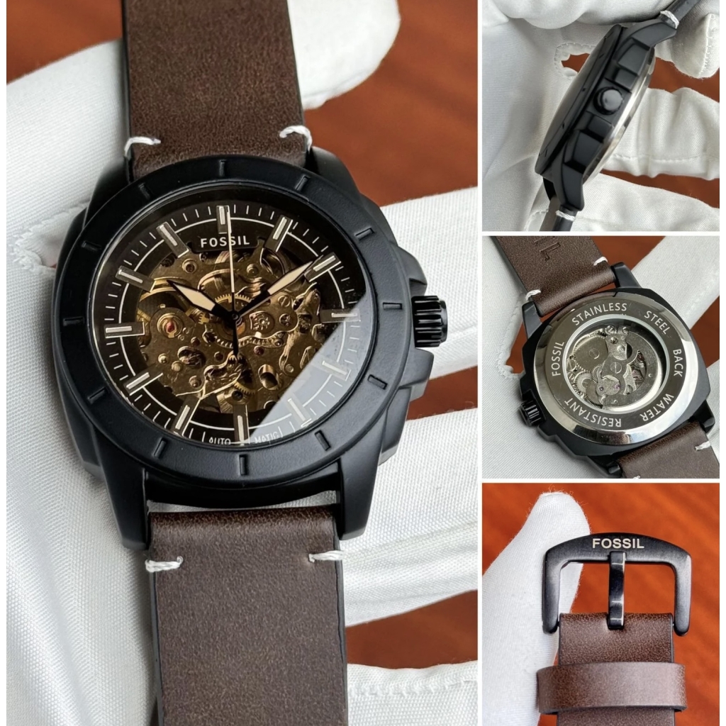 Fossil Machine Automatic Skeleton Dial Men's Watch for Men Formal Casual - FS-05014 1 Fossil Machine Automatic Skeleton Dial Men's Watch for Men Formal Casual - FS-05014