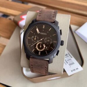 Fossil Machine Chronograph Brown Dial Men's Watch for man Formal Casual - FS4656 (Best Gift For Man)