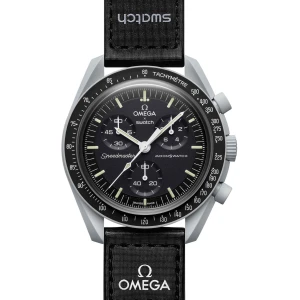 Swatch x Omega Black Dial with Gray Case/Black Strap Bioceramic Moonswatch Mission to Mercury OG-1023