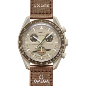 Swatch x Omega Brown Dial/Brown Strap Bioceramic Moonswatch Mission to Mercury OG-1026