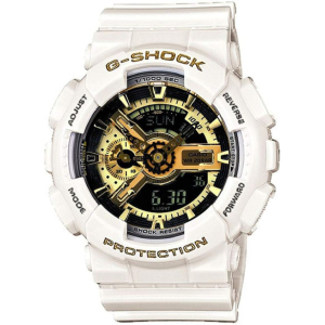 Casio G-Shock Analog-Digital G Shock White Gshock Gold Dial Mens Watch For Man Or Women  GA-110GW Gift