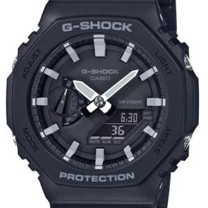 G-Shock Analog Digital Black Color Belt Men's Watch For Man With Black Dial Gift Watch GA-2100-1ADR