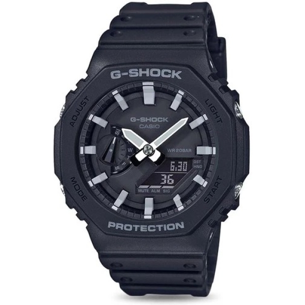 G-Shock Analog Digital Black Color Belt Men's Watch For Man With Black Dial Gift Watch GA-2100-1ADR