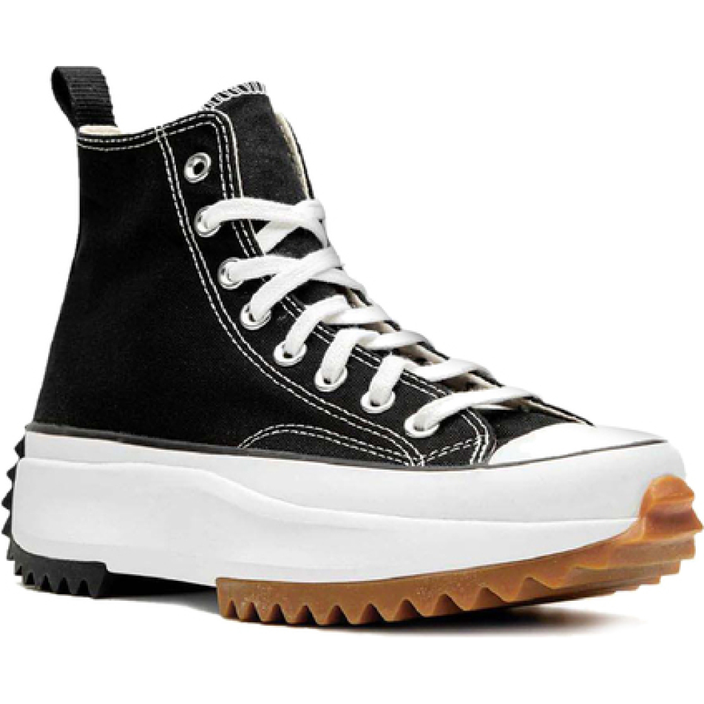 Converse All Star Men's Run Star Hike Lugged Black Ankle High Sneaker Platform Sneakers/Shoes For Men And Women 166800C