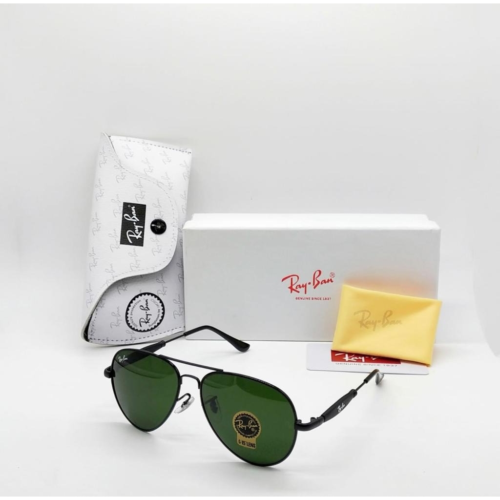 Rayban Stylish Green Glass Men's And Women's Sunglass Heavy Quality Black Color Stick RB-3470 1 Rayban Stylish Green Glass Men's And Women's Sunglass Heavy Quality Black Color Stick RB-3470