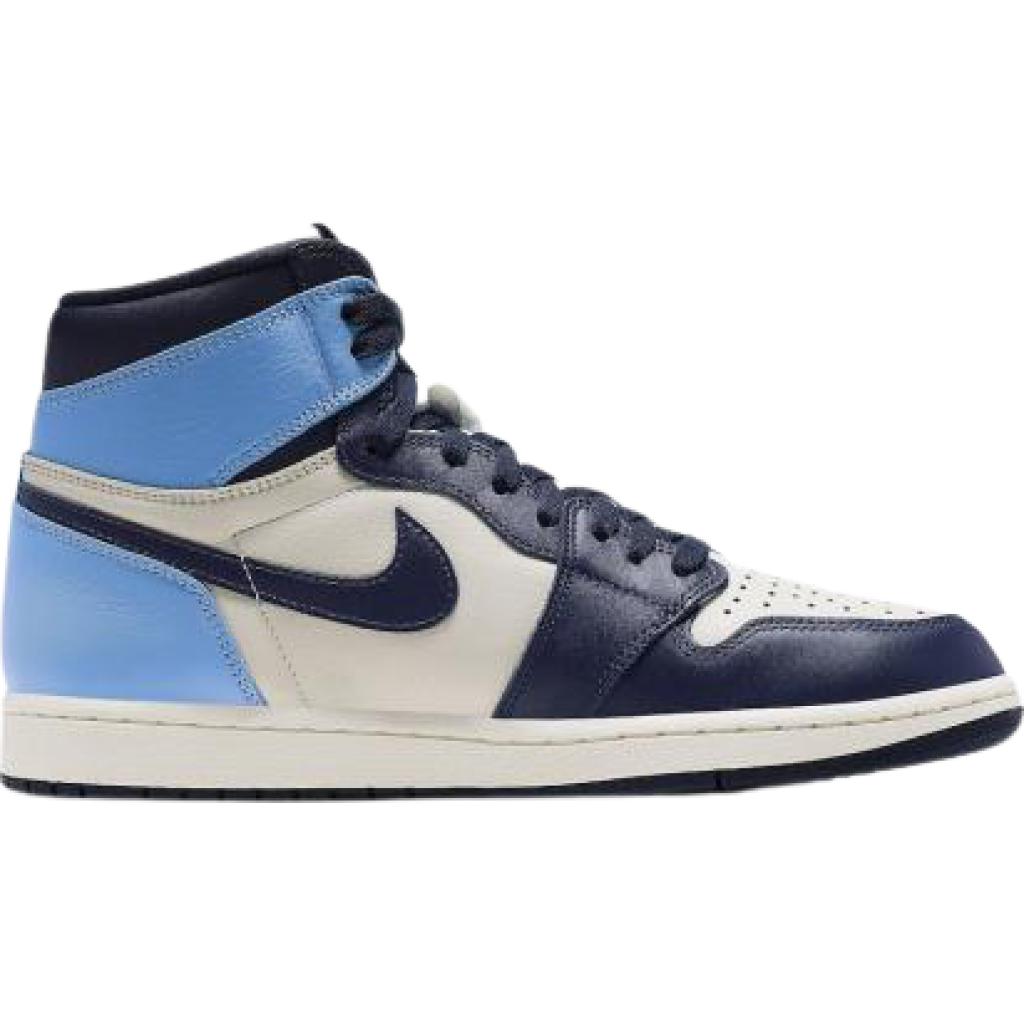 Air Jordan 1 Retro High OG Obsidian University Blue Sail Shoes For Man And Boys