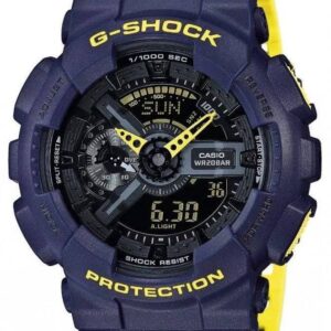 G-Shock Analog Digital Black & Green Belt Men's Watch For Man GA-110LN-8A Multi Color Dial Day And Date Gift Watch