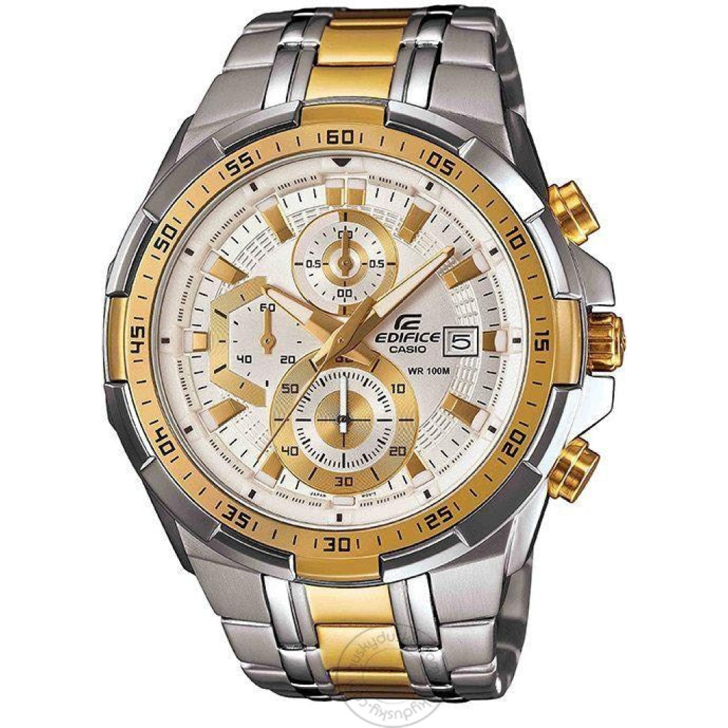 Casio Edifice Chronograph White Dial Gold Metal Men's Watch EFR 539SG 7AVUDF 3 Casio Edifice Chronograph White Dial Gold Metal Men's Watch EFR 539SG 7AVUDF