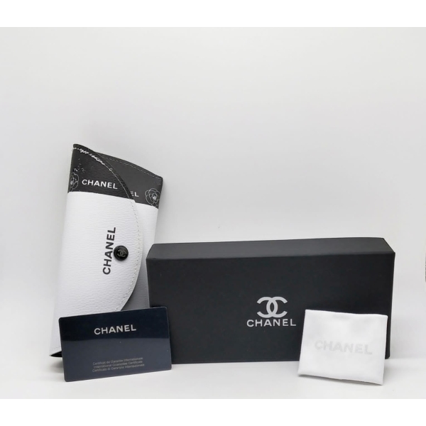 Chanel Branded Original Sunglass Case With Brand Cover & Dust Cover And Hard Box For All Type of Sunglass CHA-BLK-BOX