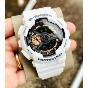 G-Shock Analog-Digital G shock White Gshock Black Dial Mens Watch for Man or Women - G398 Gift