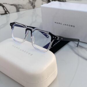 Marc Jacobs Branded Square Transparent Shade Sunglasses For Men's With  Black thick Stick