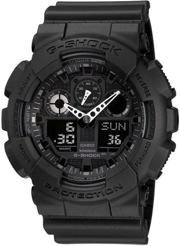 G-Shock Analog-Digital Black Dial Men's Watch for Man Sports Gshock - GA-100-1A1DR (G270) Gift