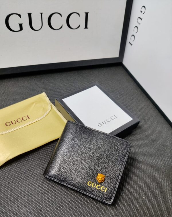 Gucci Leather Heavy Quality Full Black Wallet For Man GU-702