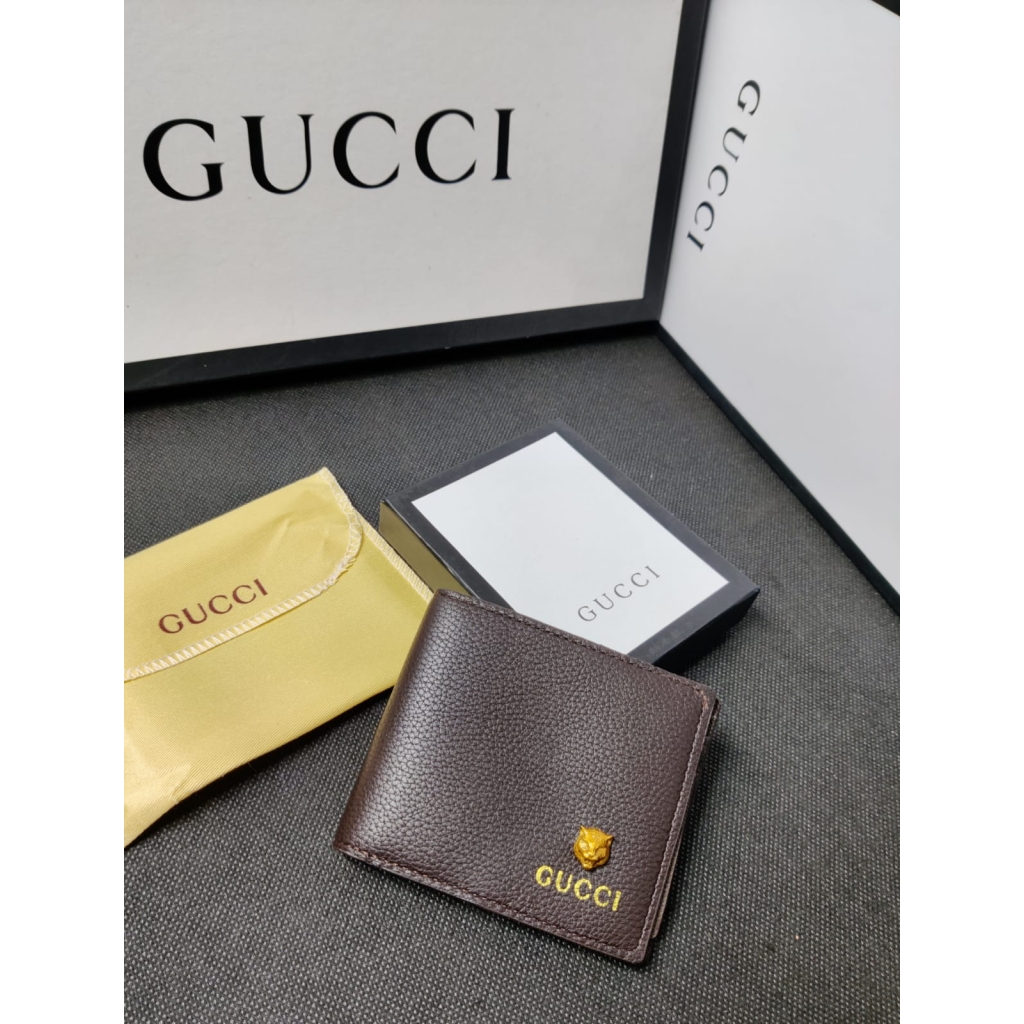 Gucci Leather Heavy Quality Latest Full Brown Plain Decent look wallet For Man GU-711
