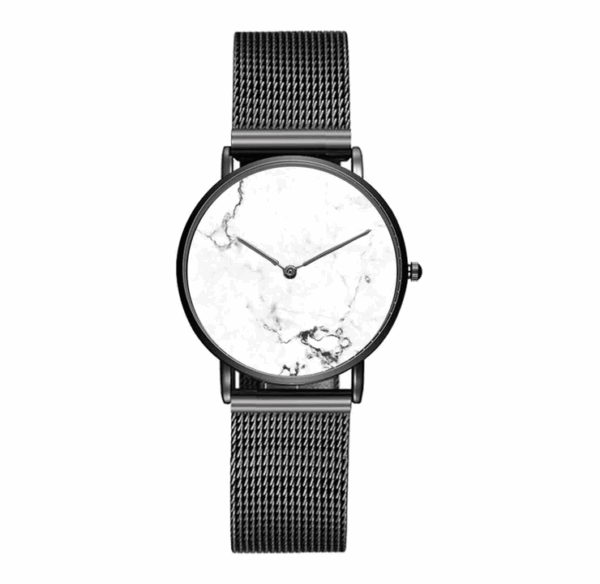 Grey Color Women Watch With White Dial
