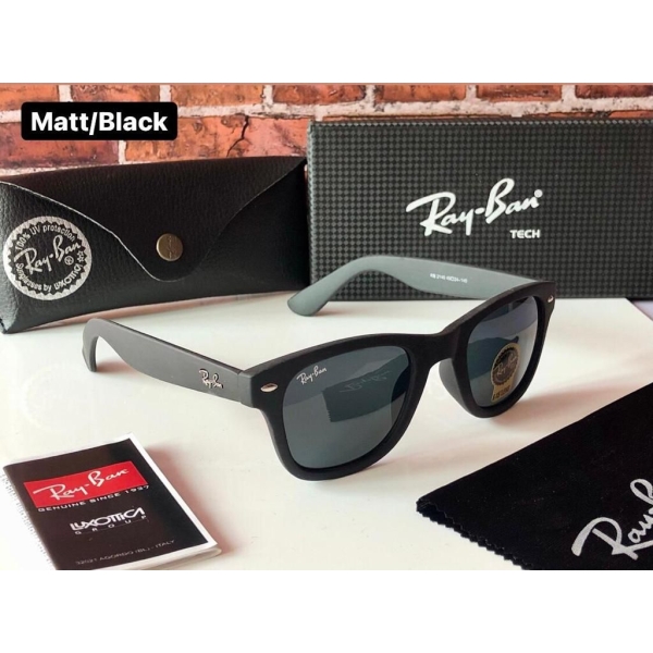 Rayban Brand New stylish Men's And Women's Sunglass Heavy Quality Matt Black Frame Color RB-SUN-01
