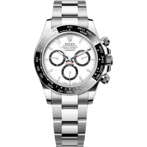 Rolex Cosmograph Date White Dial Silver Strap Watch For Men RLX-126612-LN