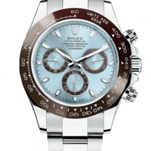 Rolex Chronograph Daytona Quartz Silver Blue Metal Men's Watch for Man RLX-BLUE-DIAL-QTZ